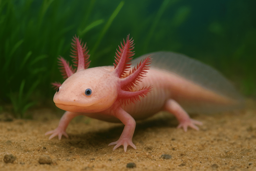 A close-up image showing natural animal regeneration, featuring a juvenile lizard with a newly grown tail and a starfish regenerating an arm on a sandy background, symbolizing the process of healing and regrowth in animals.